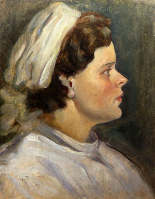 Румянцев А.Я. Медсестра. 1943 Румянцев А.Я. Медсестра. 1943